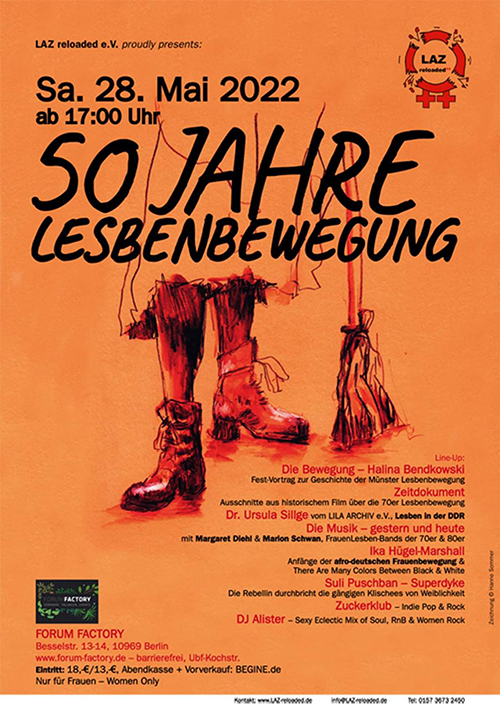 Flyer 50 Jahre Lesbenbewegung