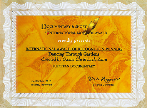 Award of Recognition for European Documentary